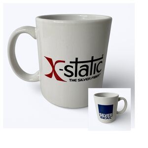 X-Static‎ The Silver Fiber Coffee Tea Ceramic Mug Company Advertising